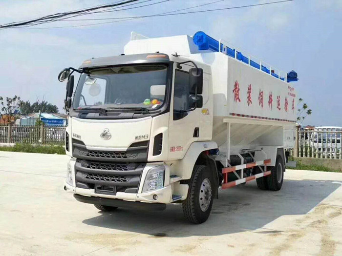 柳汽乘龍28方（14噸）電動(dòng)飼料車